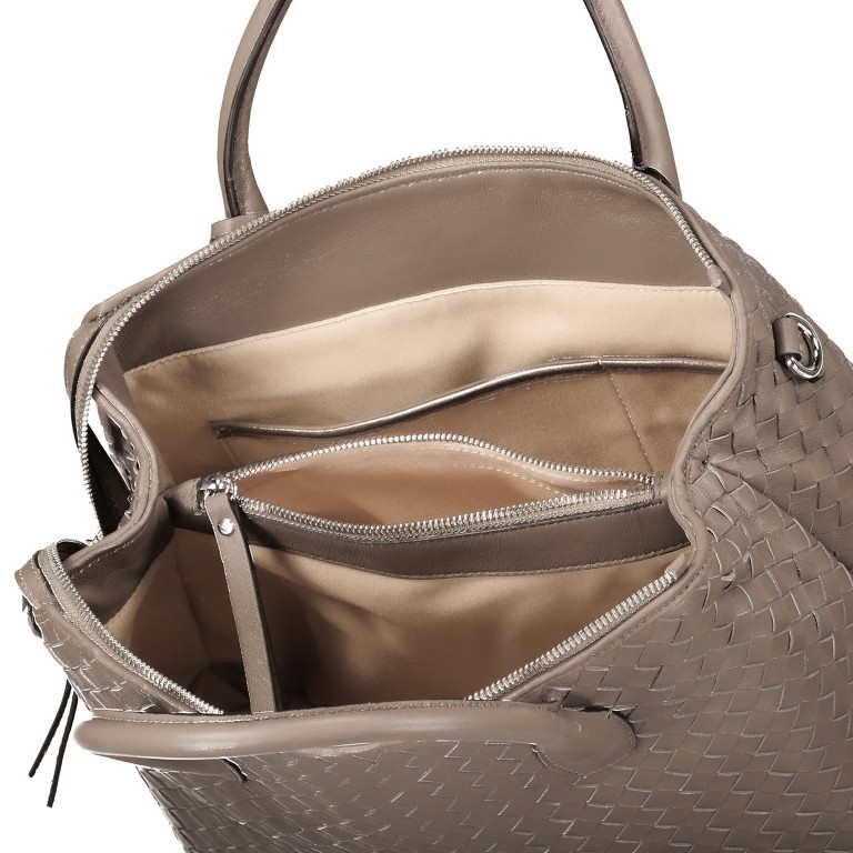 Handtasche Gunda Small Taupe, Farbe: taupe/khaki, Marke: Abro, EAN: 4061724694582, Abmessungen in cm: 27x25x14, Bild 8 von 9