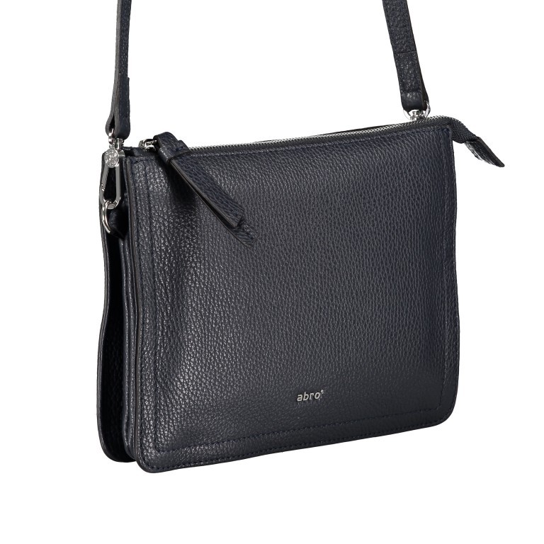 Schultertasche Flat Navy, Farbe: blau/petrol, Marke: Abro, EAN: 4061724302821, Abmessungen in cm: 24x17.5x4, Bild 2 von 7