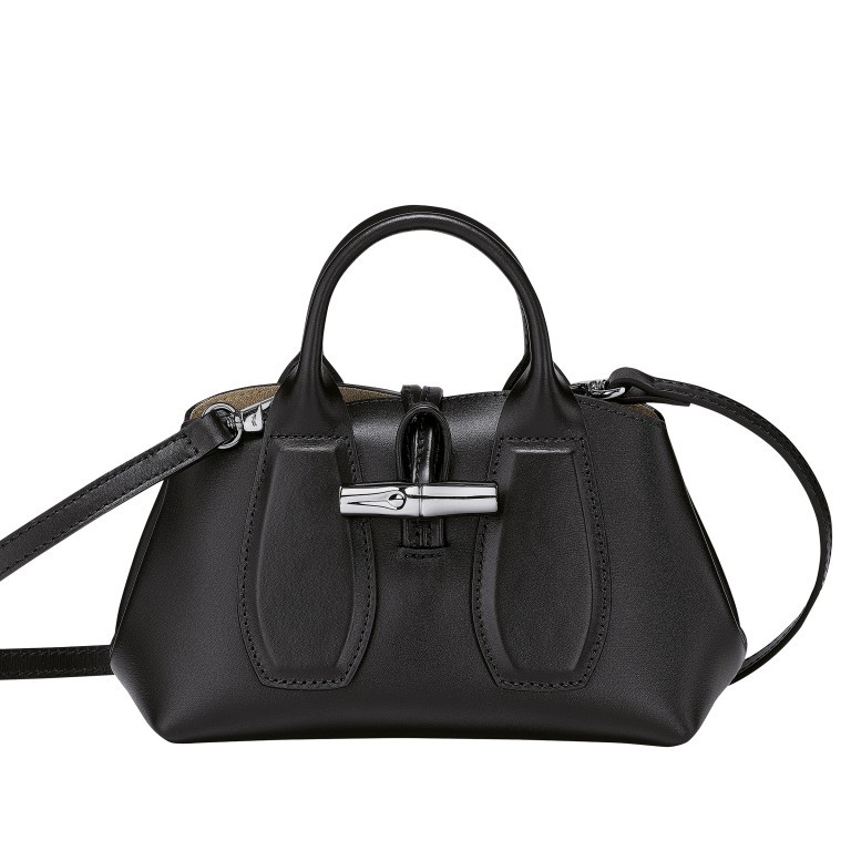 Handtasche Roseau Handtasche XS Schwarz, Farbe: schwarz, Marke: Longchamp, EAN: 3597921944126, Abmessungen in cm: 22x12x8, Bild 1 von 4