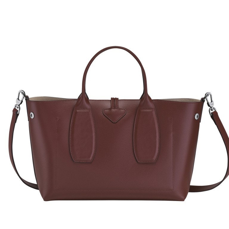 Handtasche Roseau Handtasche M Mahagoni, Farbe: braun, Marke: Longchamp, EAN: 3597922032044, Abmessungen in cm: 30x23.5x12, Bild 5 von 5
