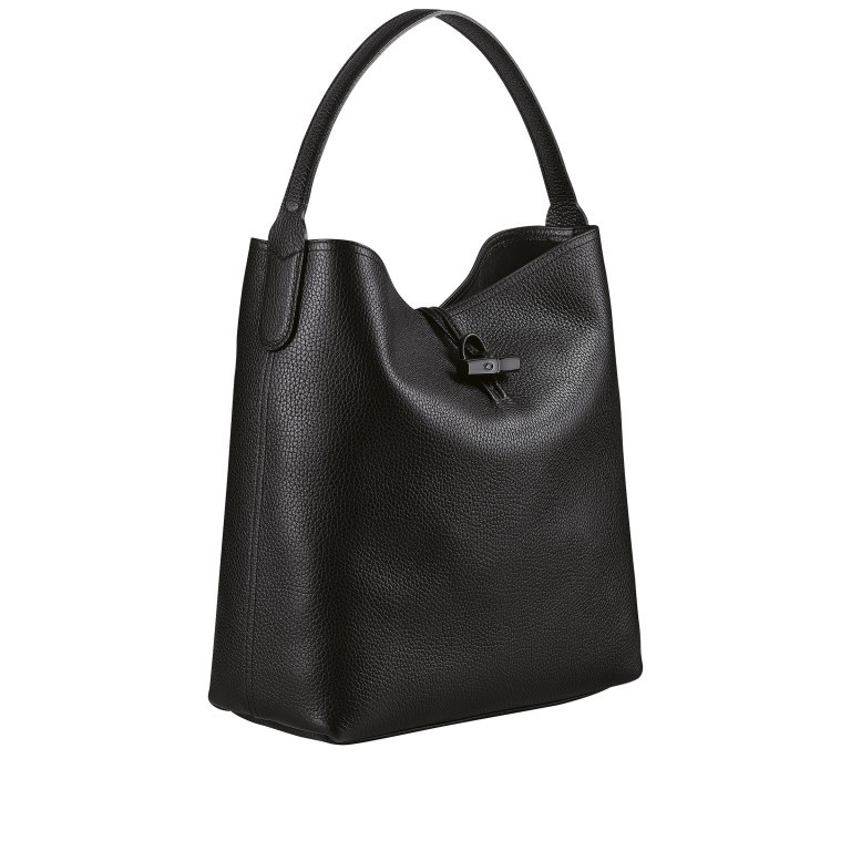 Beuteltasche Roseau Essential 968-10129 Schwarz, Farbe: schwarz, Marke: Longchamp, EAN: 3597922048205, Abmessungen in cm: 32.5x33x13, Bild 2 von 3