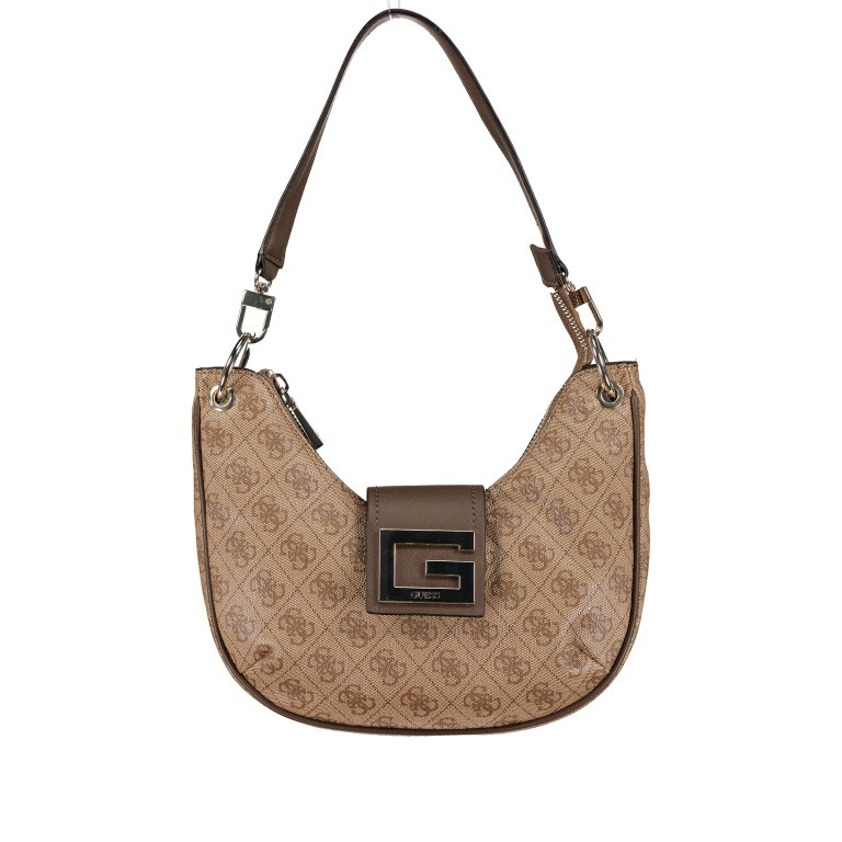 Beuteltasche Brightside Latte, Farbe: braun, Marke: Guess, EAN: 0190231436867, Abmessungen in cm: 28x22x6, Bild 1 von 9