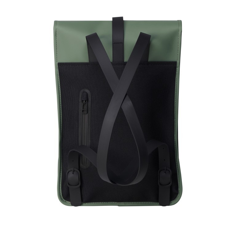 Rucksack Backpack Mini Olive, Farbe: grün/oliv, Marke: Rains, EAN: 5711747469610, Abmessungen in cm: 27x39x8, Bild 2 von 5