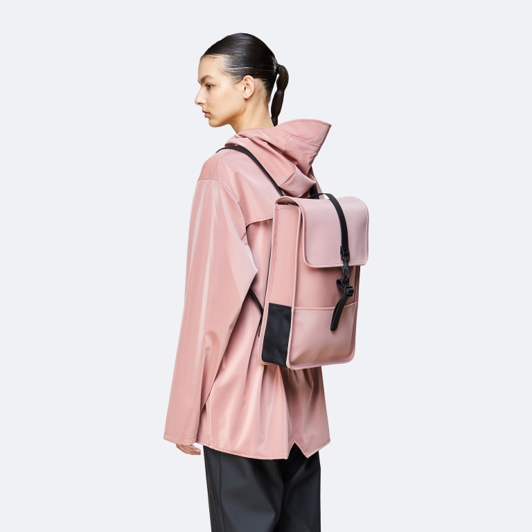 Rucksack Backpack Mini Blush, Farbe: rosa/pink, Marke: Rains, EAN: 5711747469627, Abmessungen in cm: 27x39x8, Bild 3 von 5