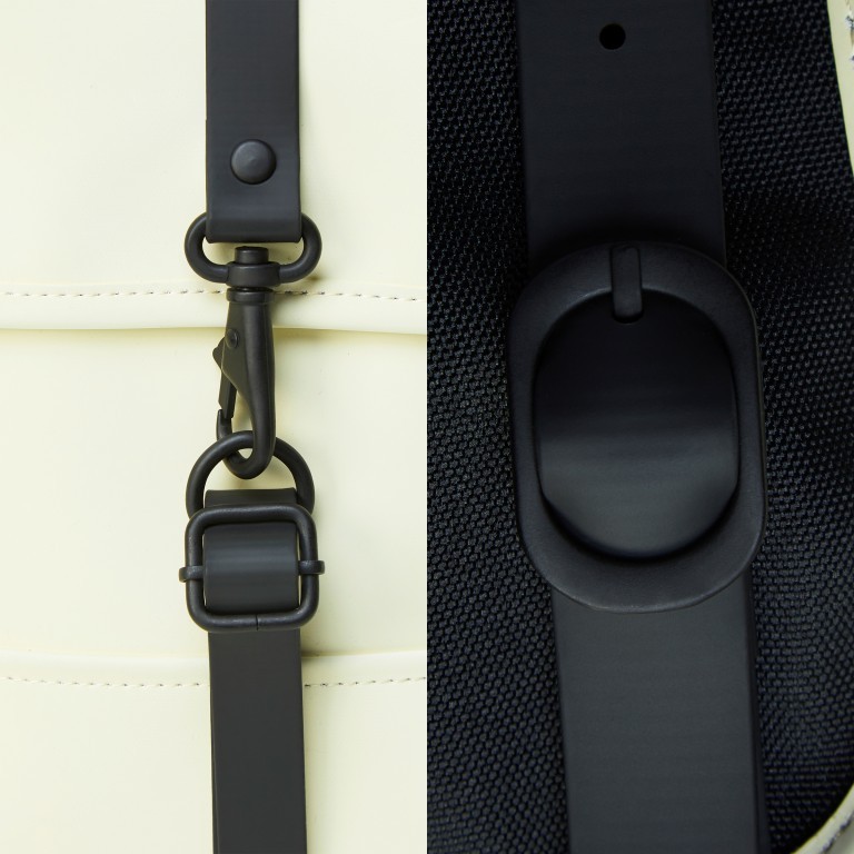 Rucksack Backpack Micro Pearl, Farbe: beige, Marke: Rains, EAN: 5711747472320, Abmessungen in cm: 27x33x7, Bild 5 von 5