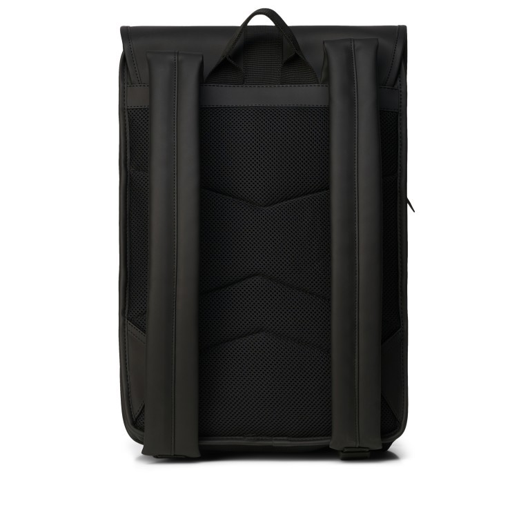 Rucksack Buckle Backpack Mini Black, Farbe: schwarz, Marke: Rains, EAN: 5711747472337, Abmessungen in cm: 29x42x8, Bild 2 von 5