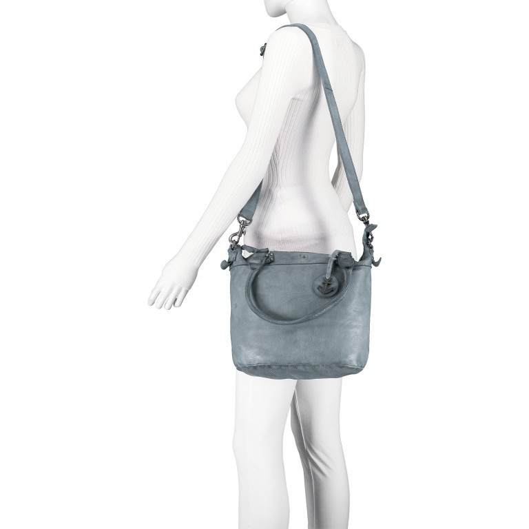 Shopper Anchor-Love Bianca B3.5938 New Denim, Farbe: blau/petrol, Marke: Harbour 2nd, EAN: 4046478051928, Abmessungen in cm: 36x27x12.5, Bild 5 von 8