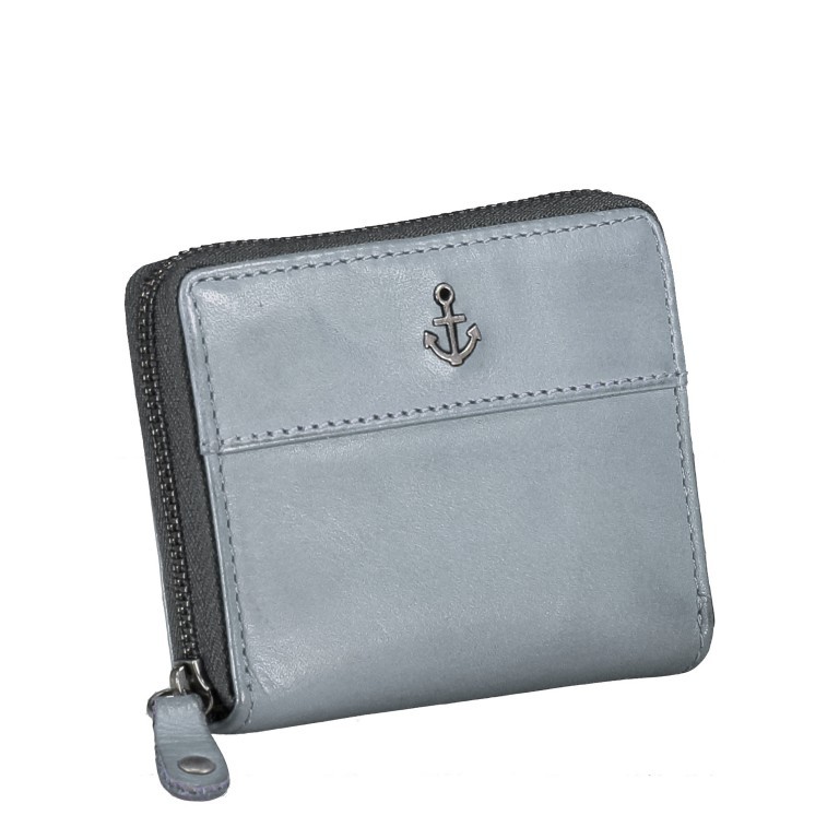 Kartenetui Anchor-Love Cadis B3.0523 mit Reißverschluss New Denim, Farbe: blau/petrol, Marke: Harbour 2nd, EAN: 4046478052314, Abmessungen in cm: 11x8x1.5, Bild 2 von 4