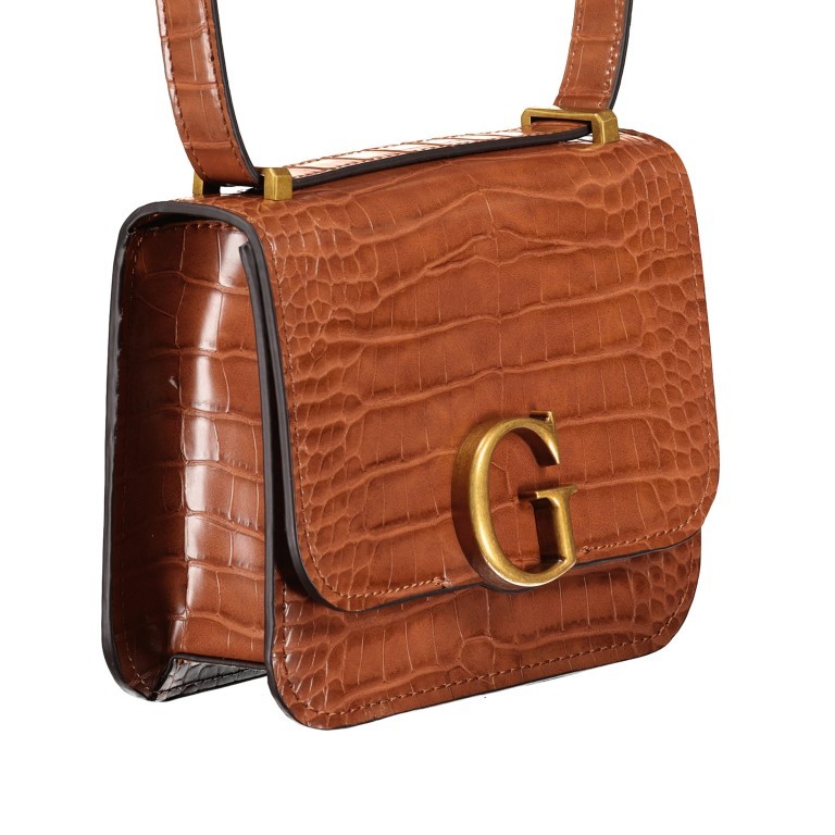 Umhängetasche Corily Cognac, Farbe: cognac, Marke: Guess, EAN: 0190231456865, Abmessungen in cm: 19x16x7, Bild 2 von 7