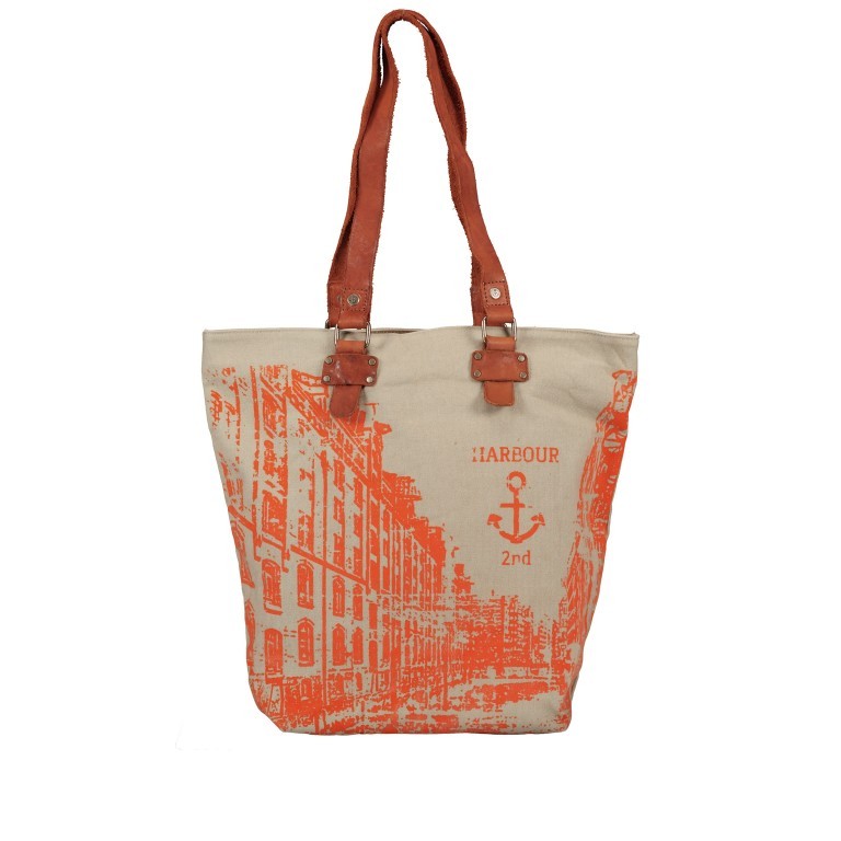 Shopper Canvas Annen B3.0437 Sparkling Lava, Farbe: orange, Marke: Harbour 2nd, EAN: 4046478050150, Abmessungen in cm: 30x38x14, Bild 1 von 5