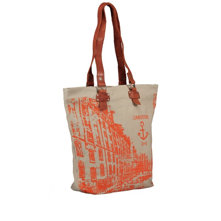 Shopper Canvas Annen B3.0437 Sparkling Lava, Farbe: orange, Marke: Harbour 2nd, EAN: 4046478050150, Abmessungen in cm: 30x38x14, Bild 2 von 5