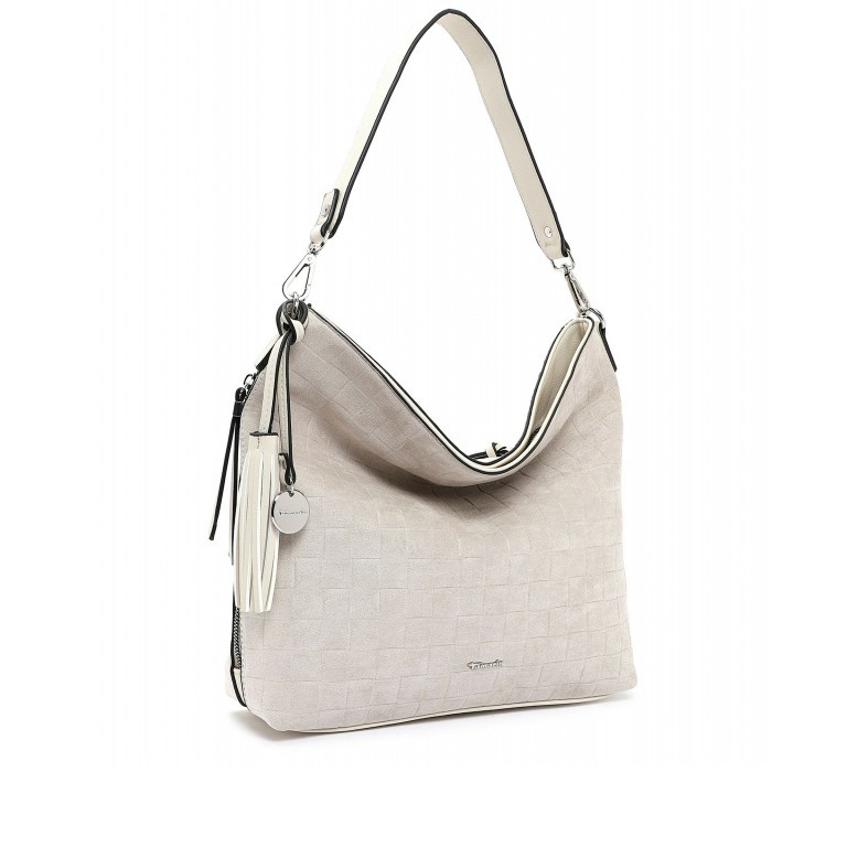 Beuteltasche Chiara Ecru, Farbe: beige, Marke: Tamaris, EAN: 4063512028142, Abmessungen in cm: 38x31x11, Bild 2 von 5