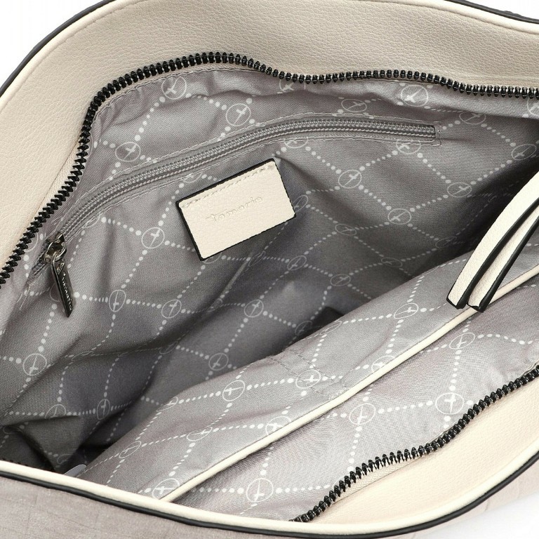 Beuteltasche Chiara Ecru, Farbe: beige, Marke: Tamaris, EAN: 4063512028142, Abmessungen in cm: 38x31x11, Bild 4 von 5