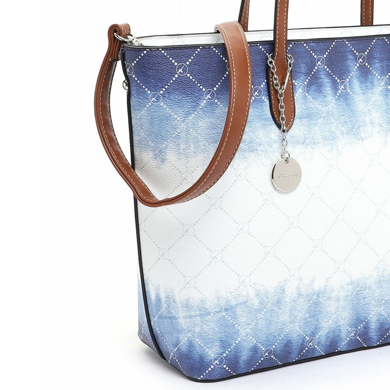 Shopper Anastasia Batic White Blue, Farbe: blau/petrol, Marke: Tamaris, EAN: 4063512025370, Abmessungen in cm: 31x29x13, Bild 5 von 5