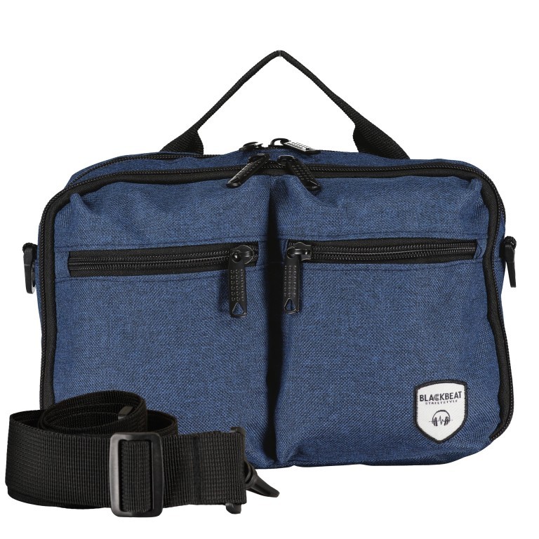 Fahrradtasche FU63-1002 für Lenkerbefestigung Shadow Blue, Farbe: blau/petrol, Marke: Blackbeat, EAN: 8720088706701, Abmessungen in cm: 24x16x9, Bild 1 von 13