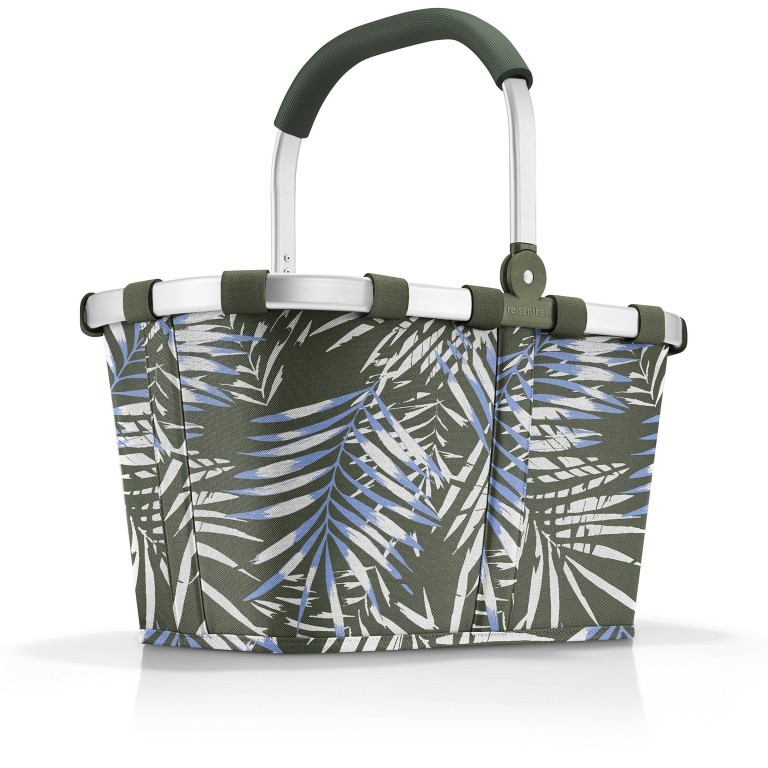 Einkaufskorb Carrybag Jungle Trail Green, Farbe: grün/oliv, Marke: Reisenthel, EAN: 4012013720246, Abmessungen in cm: 48x29x28, Bild 1 von 5