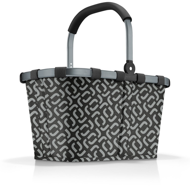 Einkaufskorb Carrybag Signature Black, Farbe: schwarz, Marke: Reisenthel, EAN: 4012013720680, Abmessungen in cm: 48x29x28, Bild 1 von 5