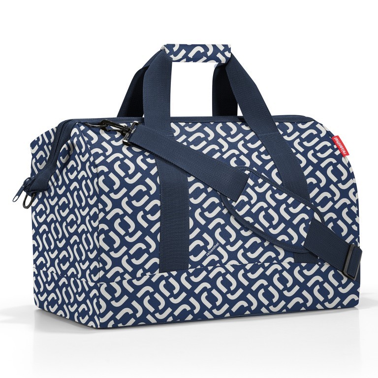 Reisetasche Allrounder L Signature Navy, Farbe: blau/petrol, Marke: Reisenthel, EAN: 4012013720741, Abmessungen in cm: 48x39.5x29, Bild 1 von 2