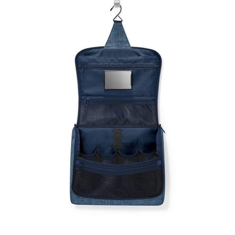 Kulturbeutel Toiletbag XL zum Aufhängen Twist Blue, Farbe: blau/petrol, Marke: Reisenthel, EAN: 4012013720659, Abmessungen in cm: 28x25x10, Bild 2 von 3