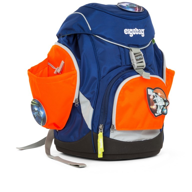 Sicherheitsset Pack Seitentaschen Zip-Set Orange, Farbe: orange, Marke: Ergobag, EAN: 4057081011117, Bild 3 von 3