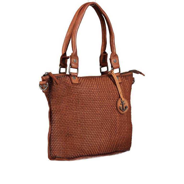 Shopper Soft-Weaving Soraya SW.10500 Charming Cognac, Farbe: cognac, Marke: Harbour 2nd, EAN: 4046478051775, Abmessungen in cm: 33.5x26x12.5, Bild 2 von 10