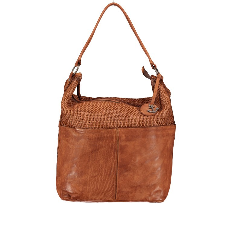 Beuteltasche Soft-Weaving Antonia SW.10501 Charming Cognac, Farbe: cognac, Marke: Harbour 2nd, EAN: 4046478051829, Abmessungen in cm: 41x36.5x14, Bild 1 von 9