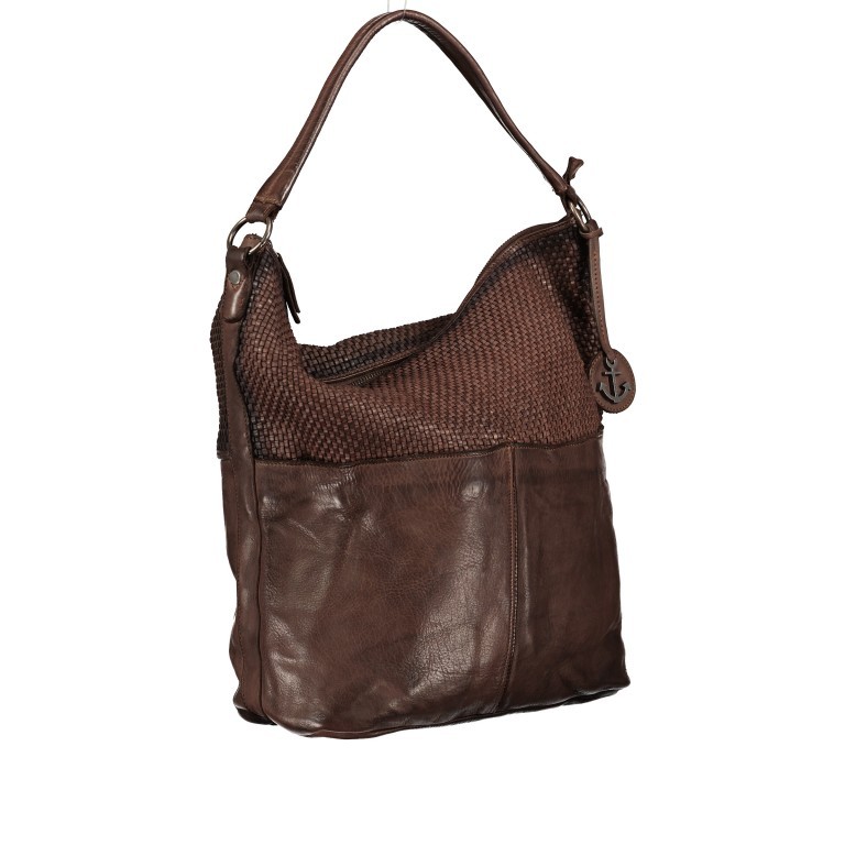 Beuteltasche Soft-Weaving Antonia SW.10501 Chocolate Brown, Farbe: braun, Marke: Harbour 2nd, EAN: 4046478051836, Abmessungen in cm: 41x36.5x14, Bild 2 von 9