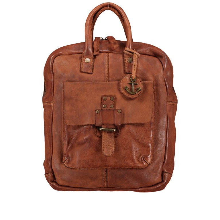 Rucksack Cool-Casual Oasis CC.10475 Charming Cognac, Farbe: cognac, Marke: Harbour 2nd, EAN: 4046478051416, Abmessungen in cm: 22x28x9, Bild 1 von 8