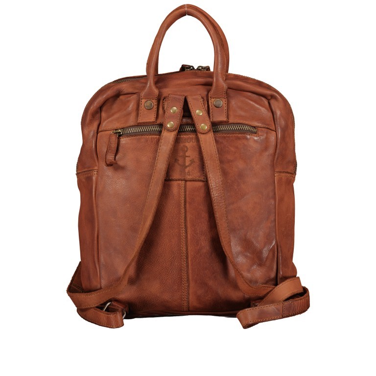 Rucksack Cool-Casual Oasis CC.10475 Charming Cognac, Farbe: cognac, Marke: Harbour 2nd, EAN: 4046478051416, Abmessungen in cm: 22x28x9, Bild 4 von 8