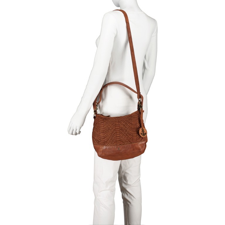 Tasche New-Lines Anabell NL.10527 Charming Cognac, Farbe: cognac, Marke: Harbour 2nd, EAN: 4046478054356, Abmessungen in cm: 30x20x10, Bild 6 von 9