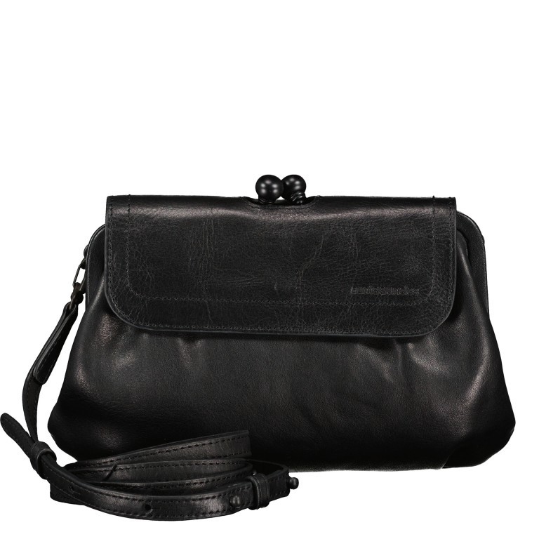 Umhängetasche / Clutch Grandma's Luxury Club Mrs. Whoopie Pie mit Knipsverschluss Black Smoke, Farbe: schwarz, Marke: Aunts & Uncles, EAN: 4250394966444, Abmessungen in cm: 22x14x4, Bild 1 von 6