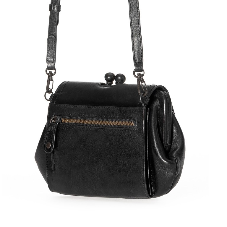 Umhängetasche / Clutch Grandma's Luxury Club Mrs. Whoopie Pie mit Knipsverschluss Black Smoke, Farbe: schwarz, Marke: Aunts & Uncles, EAN: 4250394966444, Abmessungen in cm: 22x14x4, Bild 3 von 6