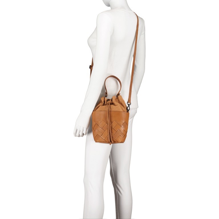 Beuteltasche Grandma's Luxury Club Mrs. Cinnamon Swirl, Farbe: cognac, Marke: Aunts & Uncles, EAN: 4250394967342, Abmessungen in cm: 16x24x13, Bild 6 von 7