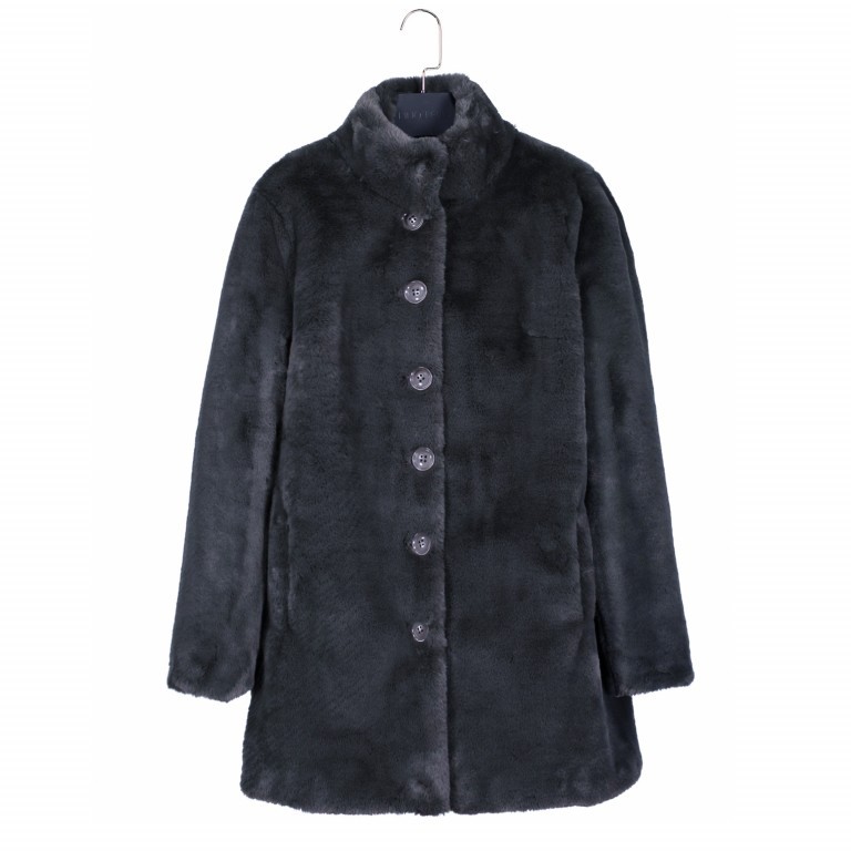 Kurzmantel Nonna Kunstfell, Farbe: schwarz, blau/petrol, braun, cognac, taupe/khaki, grün/oliv, beige, Marke: Rino & Pelle, Bild 1 von 1