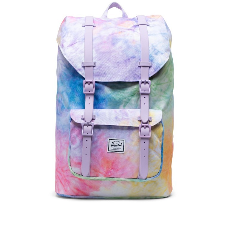 Rucksack Little America Medium Rubber Straps Volumen 14 Liter Pastel Tie Dye, Farbe: bunt, Marke: Herschel, EAN: 0828432463183, Abmessungen in cm: 28x43x12, Bild 1 von 4