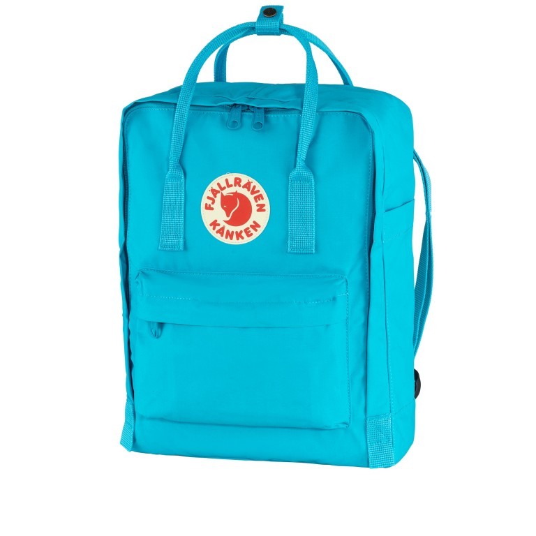 Rucksack Kånken Deep Turquoise, Farbe: blau/petrol, Marke: Fjällräven, EAN: 7323450689803, Abmessungen in cm: 27x38x13, Bild 2 von 15