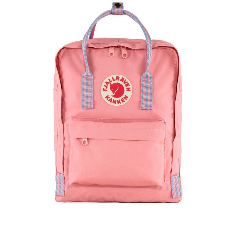 Rucksack Kånken Pink Long Stripes, Farbe: rosa/pink, Marke: Fjällräven, EAN: 7323450689797, Abmessungen in cm: 27x38x13, Bild 1 von 15