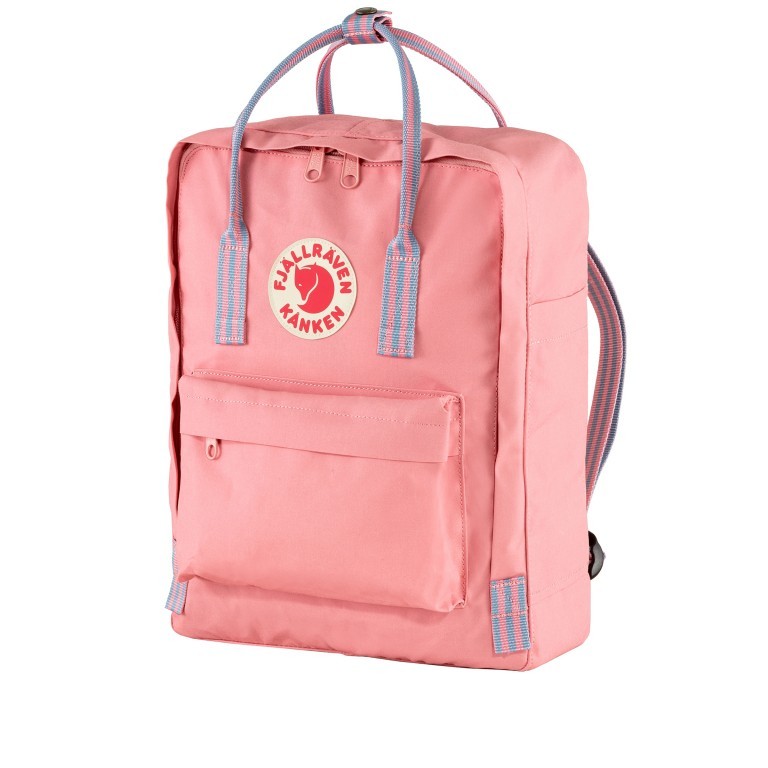 Rucksack Kånken Pink Long Stripes, Farbe: rosa/pink, Marke: Fjällräven, EAN: 7323450689797, Abmessungen in cm: 27x38x13, Bild 2 von 15