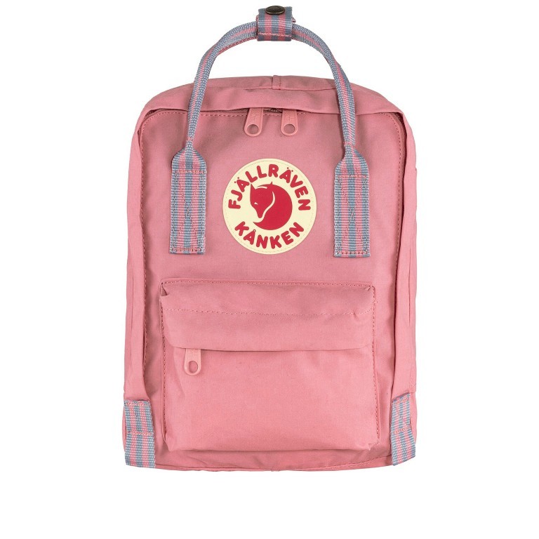 Rucksack Kånken Mini Pink Long Stripes, Farbe: rosa/pink, Marke: Fjällräven, EAN: 7323450689865, Abmessungen in cm: 20x29x13, Bild 1 von 15