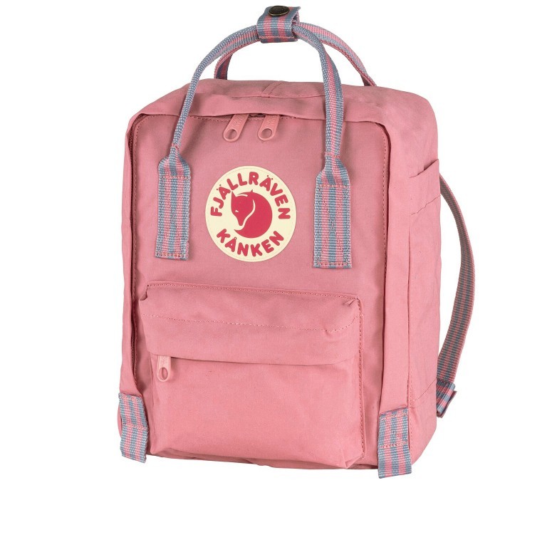 Rucksack Kånken Mini Pink Long Stripes, Farbe: rosa/pink, Marke: Fjällräven, EAN: 7323450689865, Abmessungen in cm: 20x29x13, Bild 2 von 15