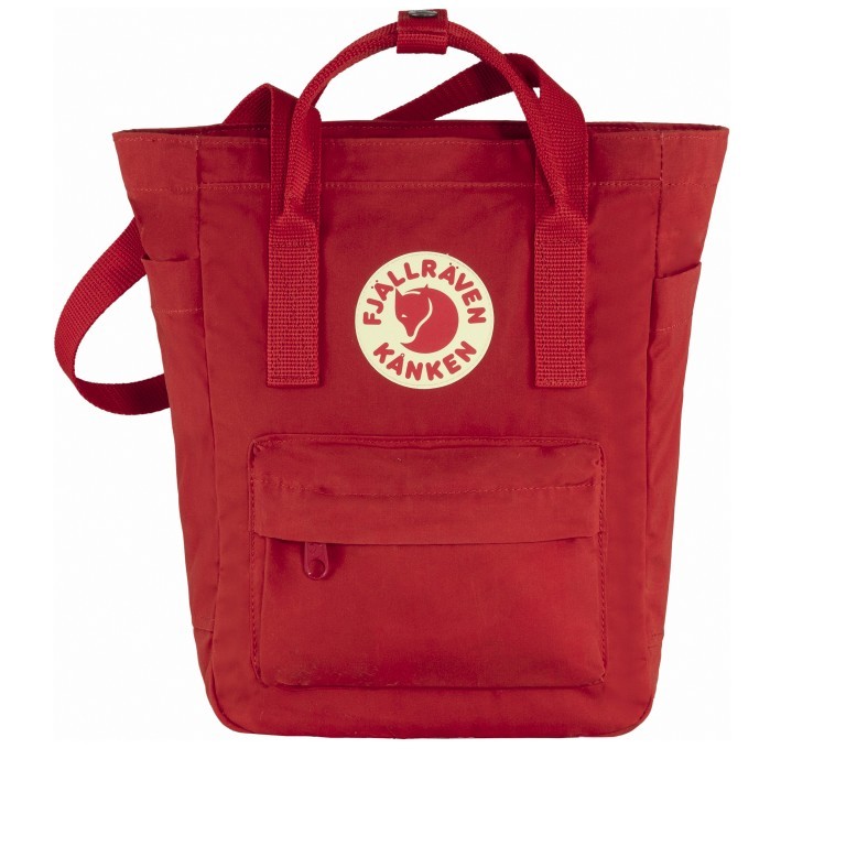 Tasche Kånken Totepack Mini True Red, Farbe: rot/weinrot, Marke: Fjällräven, EAN: 7323450690045, Abmessungen in cm: 25x30x13, Bild 1 von 8