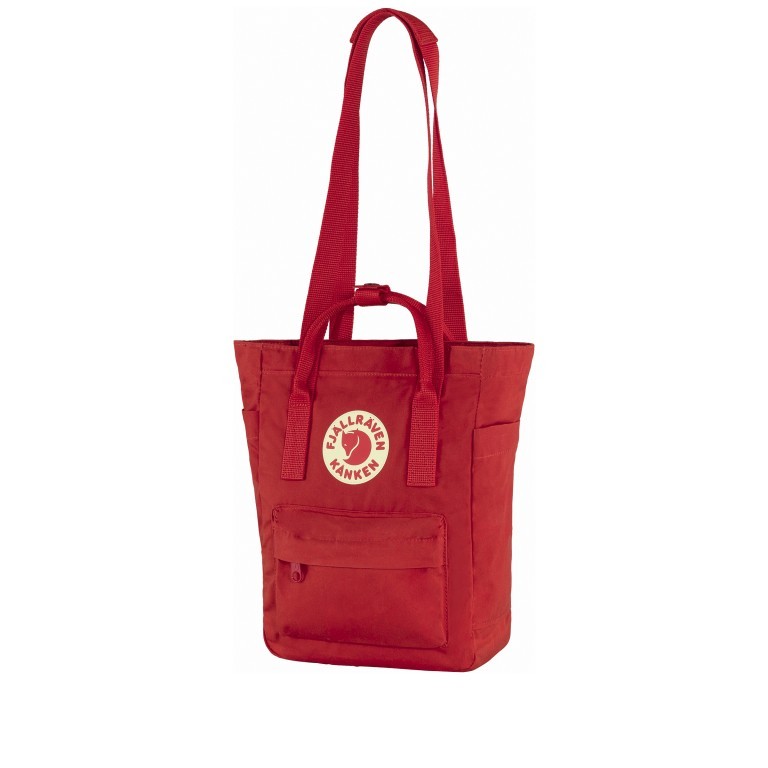 Tasche Kånken Totepack Mini True Red, Farbe: rot/weinrot, Marke: Fjällräven, EAN: 7323450690045, Abmessungen in cm: 25x30x13, Bild 2 von 8