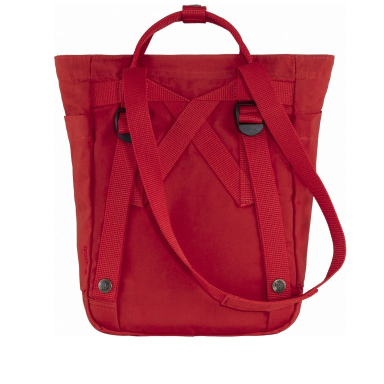 Tasche Kånken Totepack Mini True Red, Farbe: rot/weinrot, Marke: Fjällräven, EAN: 7323450690045, Abmessungen in cm: 25x30x13, Bild 3 von 8