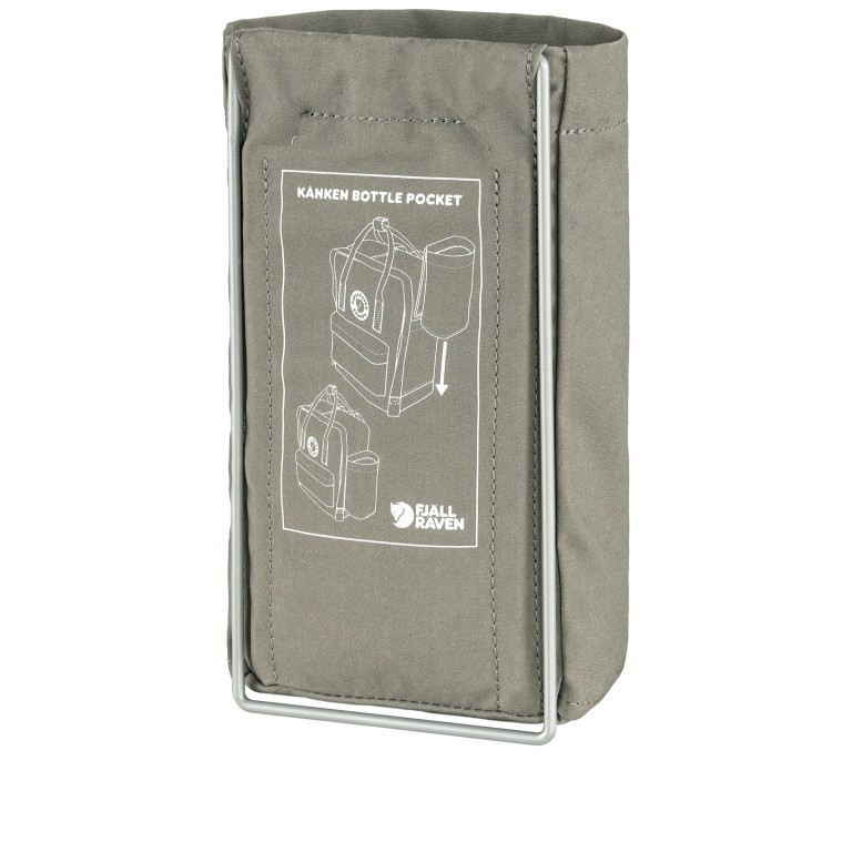Flaschenhalter Kånken Bottle Pocket passend für 1 Liter Flaschen Fog, Farbe: grau, Marke: Fjällräven, EAN: 7323450680183, Abmessungen in cm: 10x20x7, Bild 2 von 7