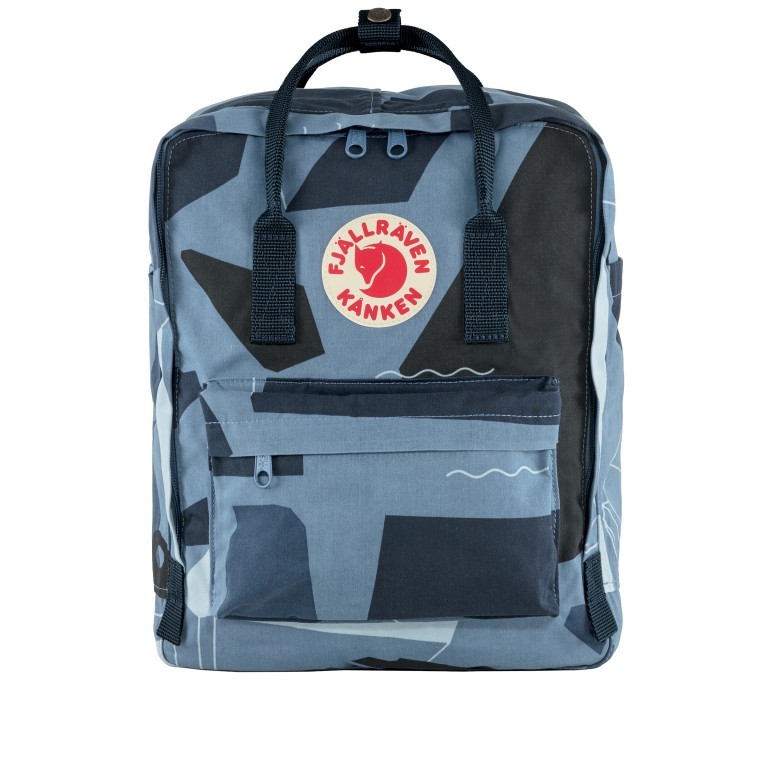 Rucksack Kånken Art Ocean Deep, Farbe: blau/petrol, Marke: Fjällräven, EAN: 7323450689940, Abmessungen in cm: 27x38x13, Bild 1 von 15
