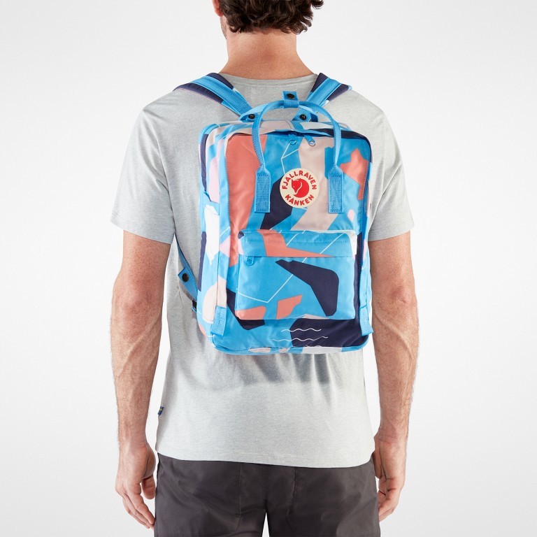 Rucksack Kånken Art mit Laptopfach 15 Zoll Ocean Surface, Farbe: blau/petrol, Marke: Fjällräven, EAN: 7323450689971, Abmessungen in cm: 28x40x16, Bild 6 von 13