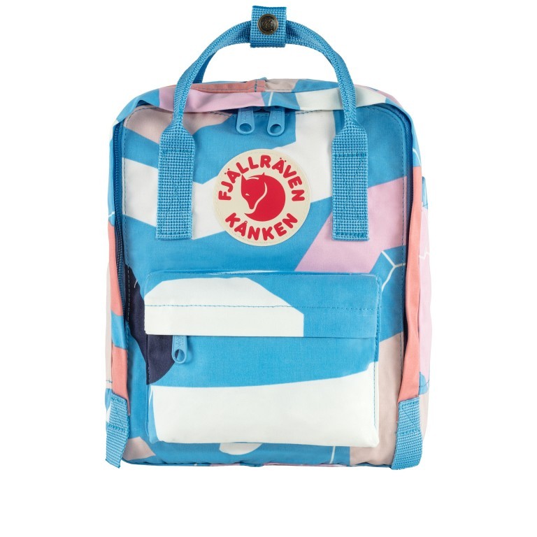 Rucksack Kånken Art Mini Ocean Surface, Farbe: blau/petrol, Marke: Fjällräven, EAN: 7323450689957, Abmessungen in cm: 20x29x13, Bild 1 von 15