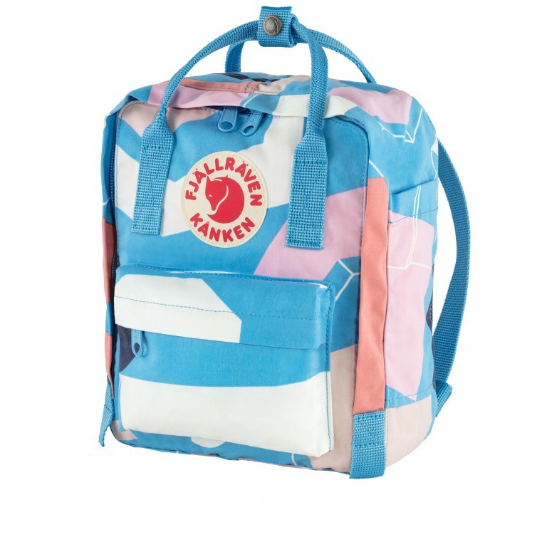 Rucksack Kånken Art Mini Ocean Surface, Farbe: blau/petrol, Marke: Fjällräven, EAN: 7323450689957, Abmessungen in cm: 20x29x13, Bild 2 von 15