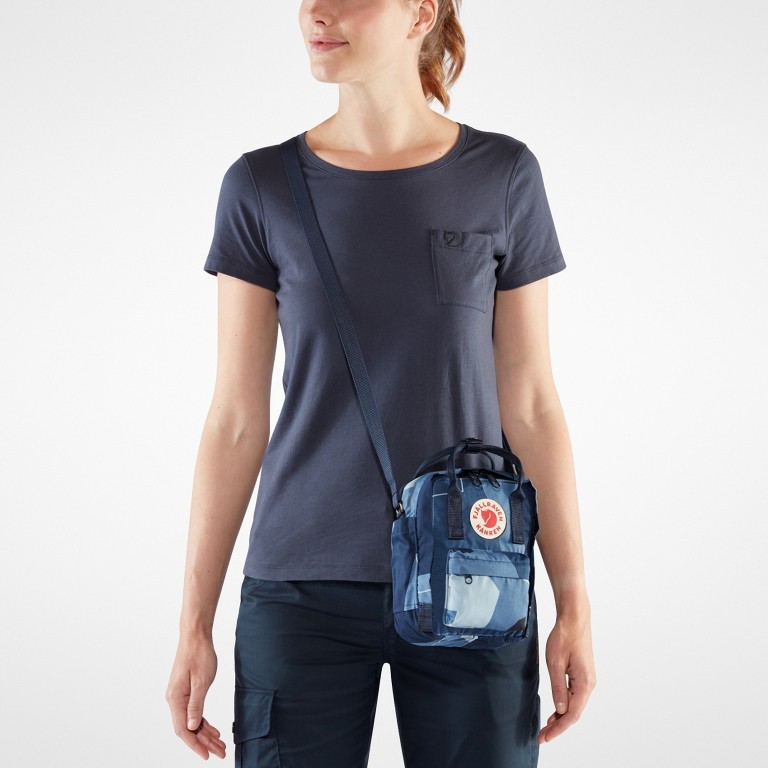 Umhängetasche Kånken Art Sling Ocean Deep, Farbe: blau/petrol, Marke: Fjällräven, EAN: 7323450680169, Abmessungen in cm: 15x20x8, Bild 3 von 10