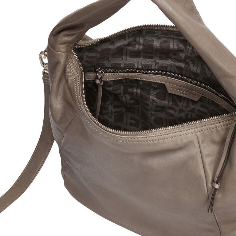 Beuteltasche Farrah Hobo M Honey Grey, Farbe: grau, Marke: Liebeskind Berlin, EAN: 4064657058766, Abmessungen in cm: 45x28x15, Bild 4 von 5